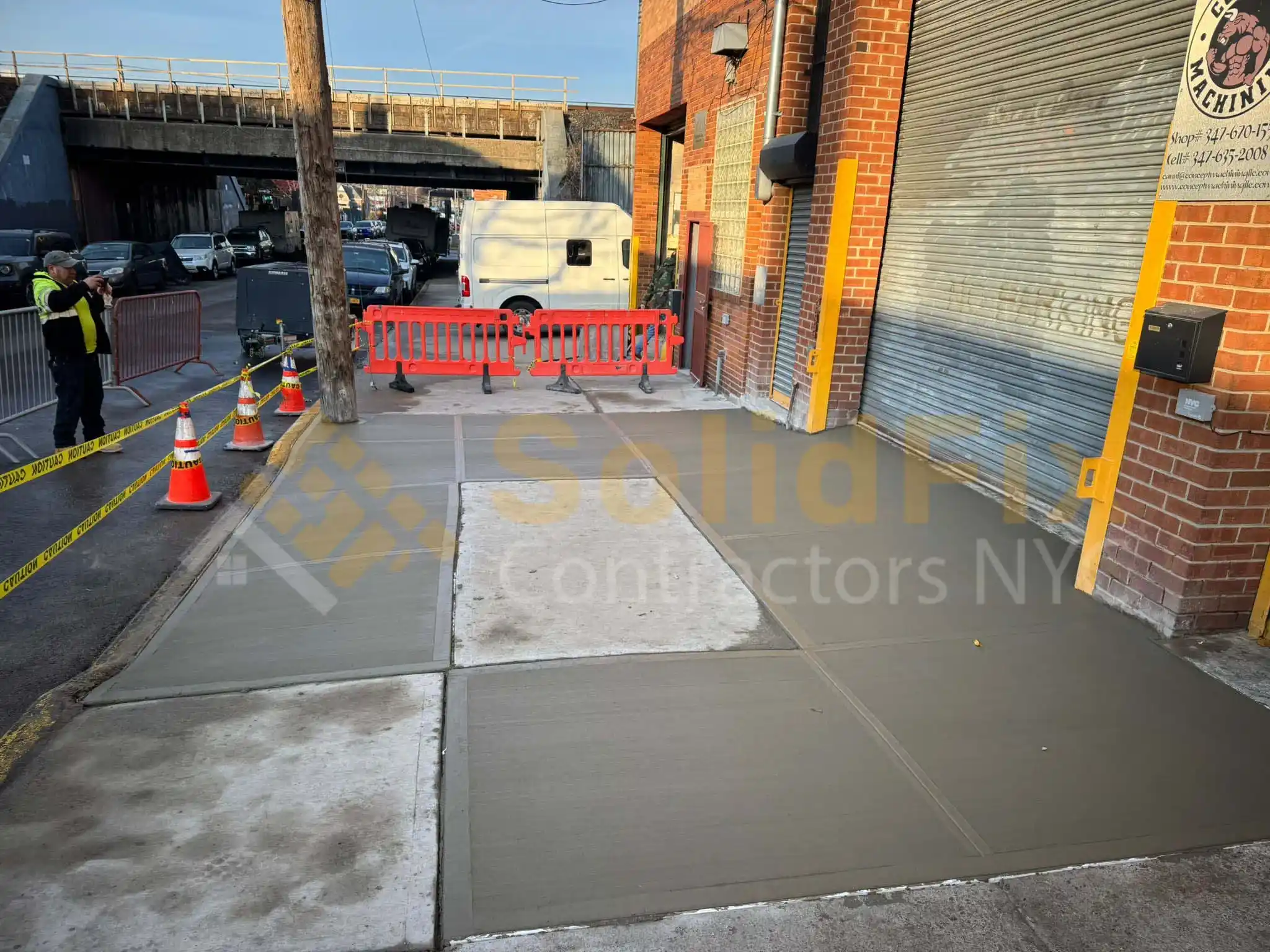 any sidewalk or curb work requires a permit in NYC.